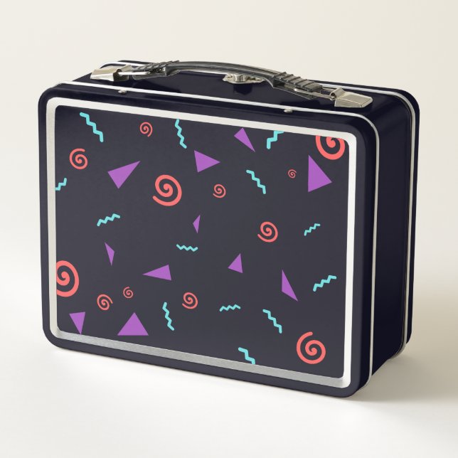 90's Aesthetic Metal Lunch Box (Back)
