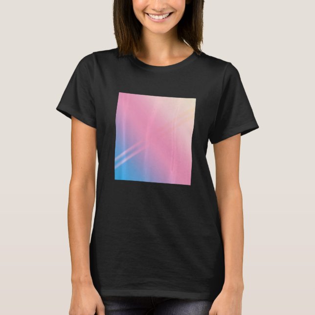 90s Aesthetic - Pink Blue Abstract Graphic Premium T-Shirt (Front)