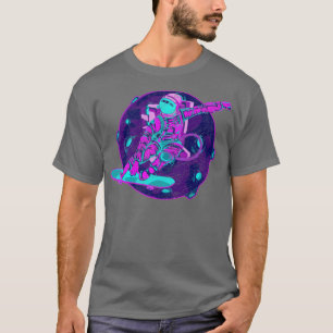 90s Art Astronaut Skateboarder Space Vaporwave Ast T-Shirt