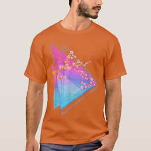 90s Art Sakura Flower Blossom Japan Vaporwave Cher T-Shirt