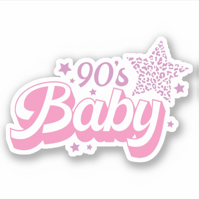 90's Baby Custom-Cut Vinyl  (Front)