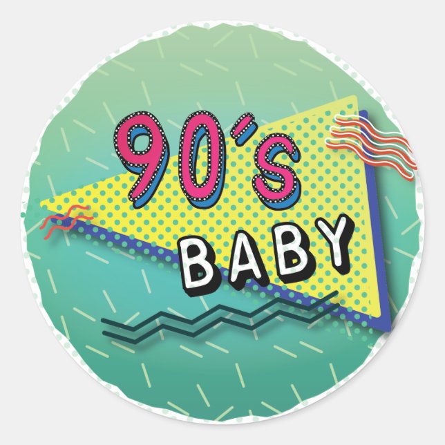 90's Baby Pattern Stickers (Front)