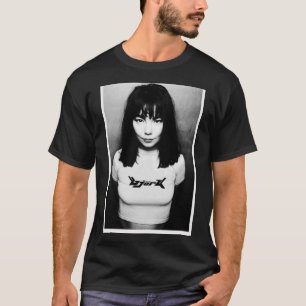 90s Black White Björk Postcard T-Shirt