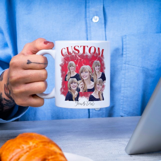 90's bootleg rap tee custom photo coffee mug (Creator Uploaded)