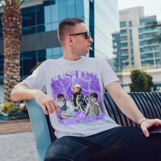 90's bootleg rap tee custom photo T-Shirt (Creator Uploaded)