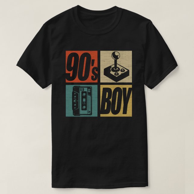 90s Boy 1990s Fashion 90 Theme Party Nineties  T-Shirt (Design Front)