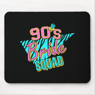 90s Bride Squad Bridesmaid Retro Matching Bachelor Mouse Mat