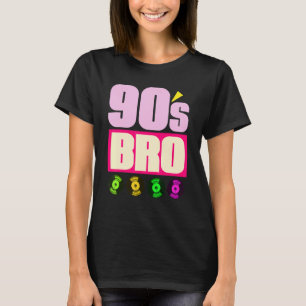 90s Bro 1990s Music Theme Party Vinyl Nineties T-Shirt