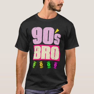 90s Bro Vinyl 90s Music  1990s Theme Party Ninetie T-Shirt