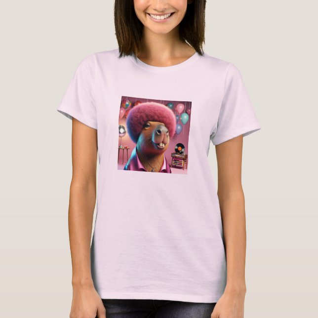 90s Capybara Disco T-Shirt (Front)