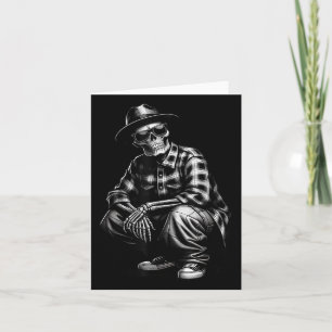 90s Cholo Chicano Homie Cool Mexican Gangster Skel Card