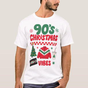 90's Christmas Vibes Retro Nostalgia VHS Tracksuit T-Shirt