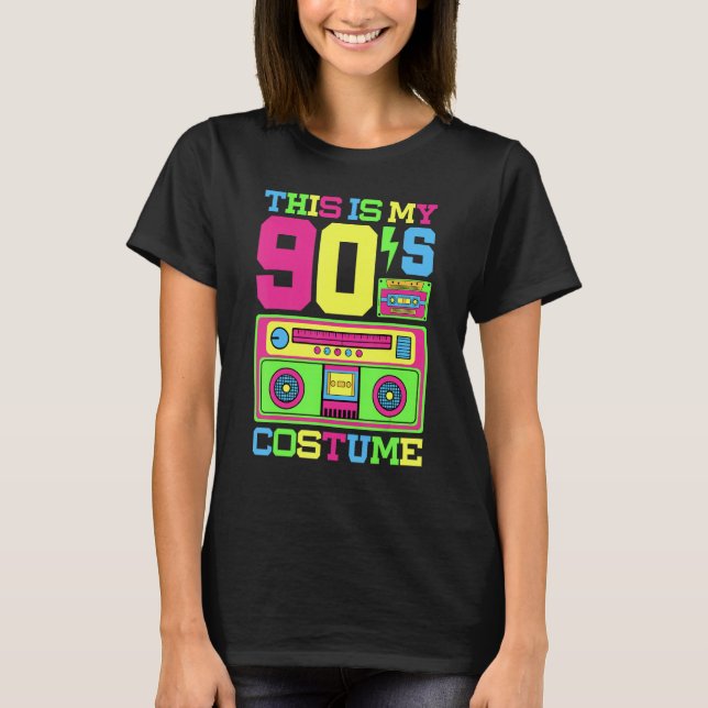 90s Costume 1990s Theme Party Nineties Styles Fash T-Shirt (Front)