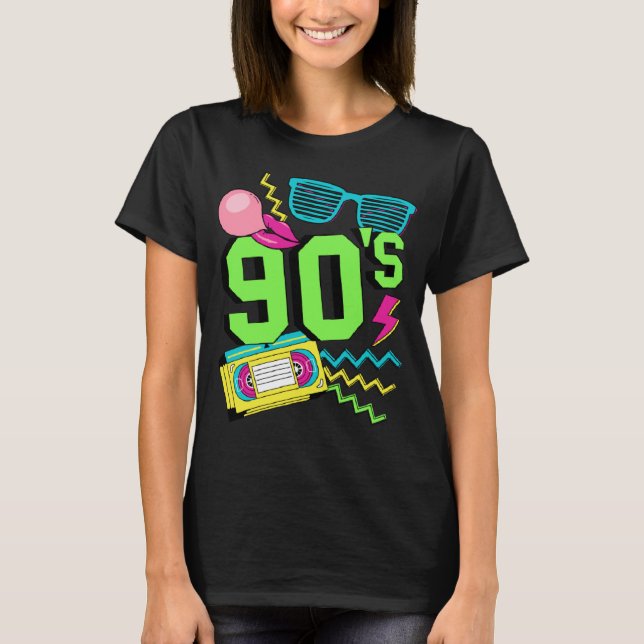 90s Costume Theme Party 90s Outfit Retro Party  1 T-Shirt (Front)