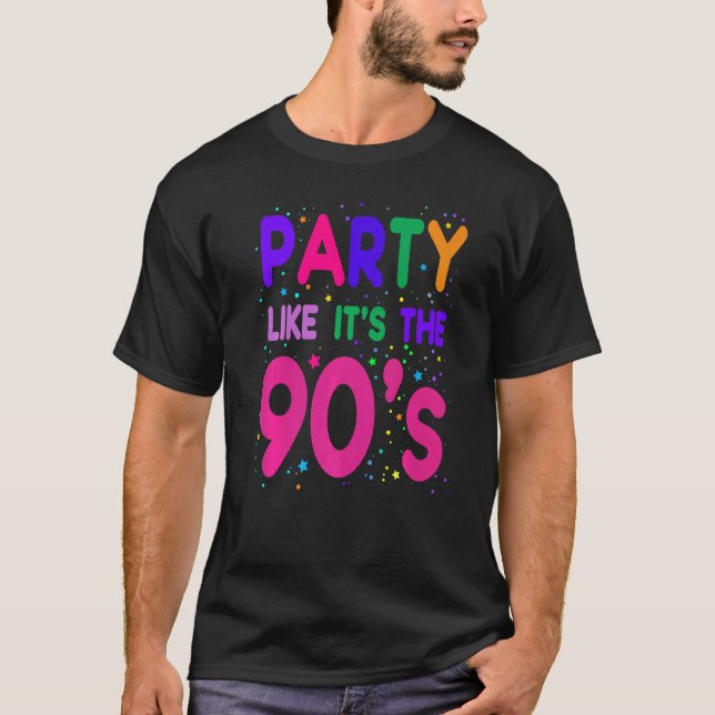 90s For Women Rave Outfit & 1990s Fancy Dress  1 T-Shirt (Front)