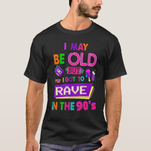 90s For Women Rave Outfit & 90s Festival Costume T-Shirt