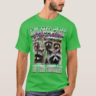 90s Funny Raccoon Meme Bootleg family T-Shirt