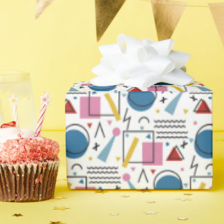 90s Geometric shapes Wrapping Paper