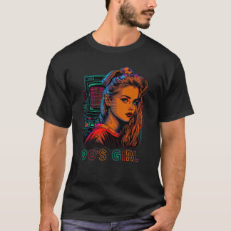 90s Girl 1990s Fashion Theme Party Outfit Nineties T-Shirt
