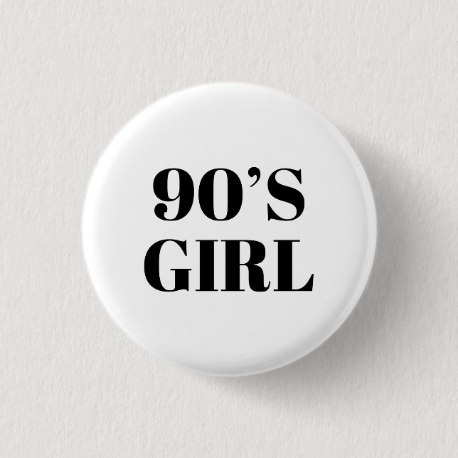 90's Girl 3 Cm Round Badge (Front)