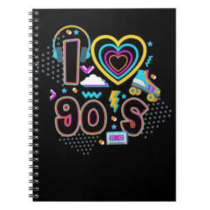 90s Girl Music Party Roller Skating Disco 1990s Notebook