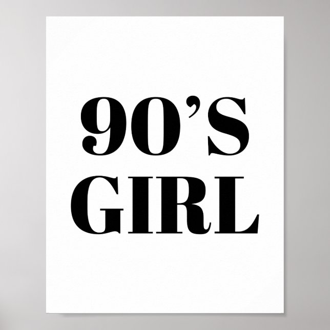 90's Girl Poster (Front)
