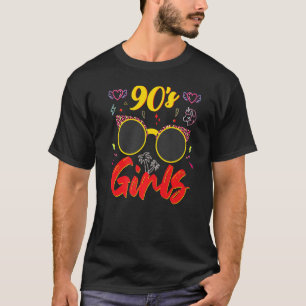90s Girls Retro 90s Fashion Leopard Print Sunglass T-Shirt