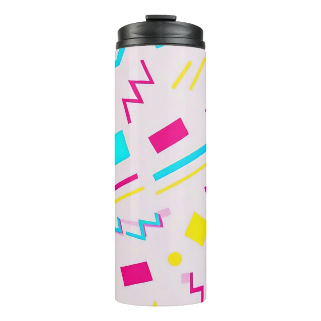 90's Hand Drawn Doodle Thermal Tumbler (Front)