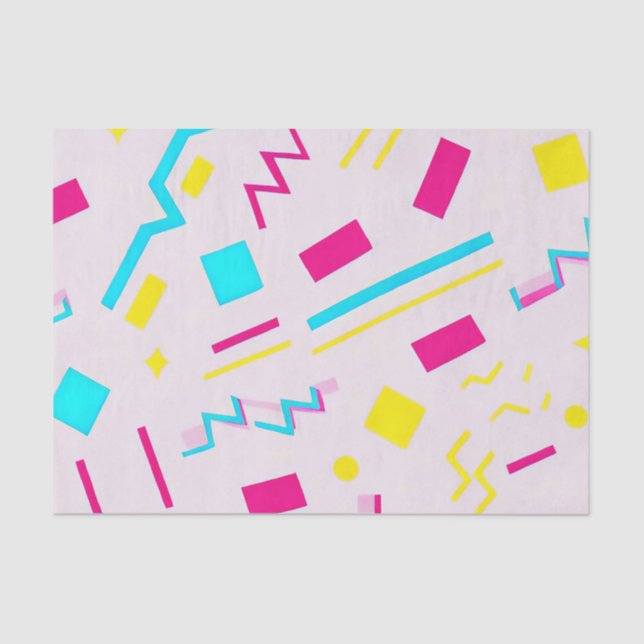 90's Hand Drawn Doodle Tissue Paper (Front)