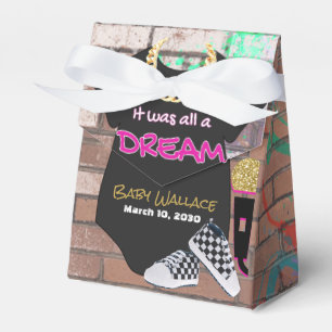 90's Hip Hop Baby Shower Girl} Tents Favour Box