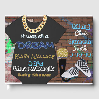 90'S Hip Hop BOY Baby Shower Custom Guestbook