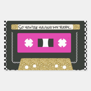 90's Hip Hop Throwback Mixtape Favour Sticker
