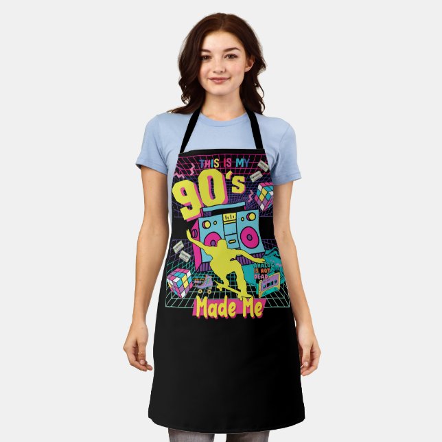 90's Hip Hop Vibes Retro Made Me Apron (Worn)