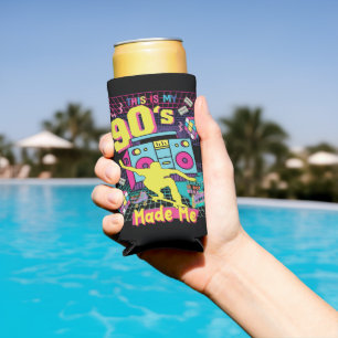 90's Hip Hop Vibes Retro Made Me Seltzer Can Cooler