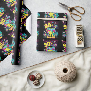 90's Hip Hop Vibes Retro Made Me Wrapping Paper