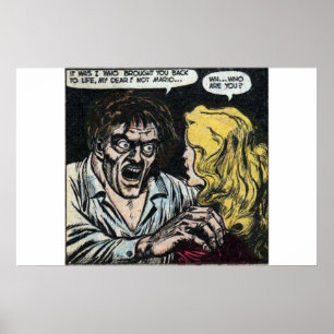 90s Horror vintage comics for comic book lovers Poster