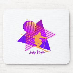 90s jay peak vermont skiing skier  mouse mat