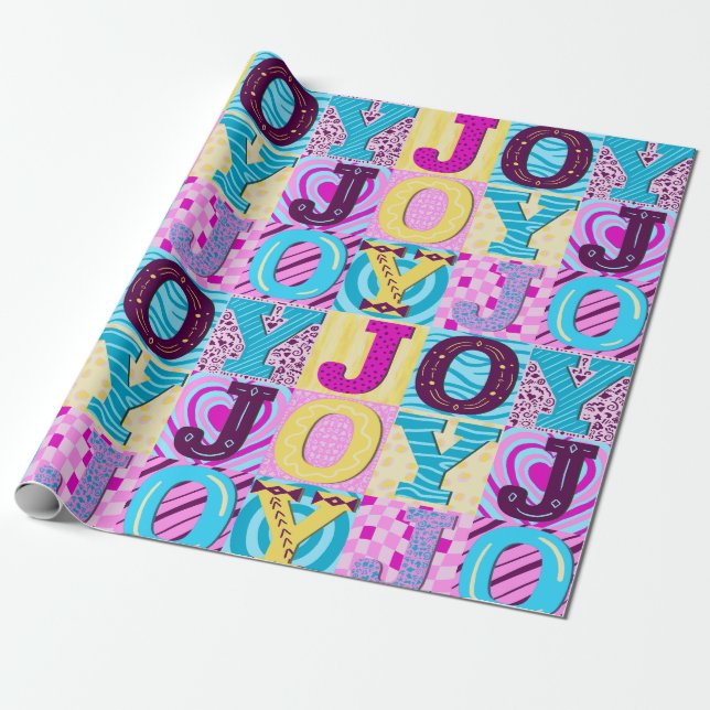 90s Joy Wrapping Paper (Unrolled)