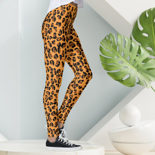 90s Leopard Safari Print Leggings