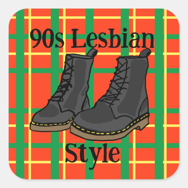 90s Lesbian Style Sticker (Front)