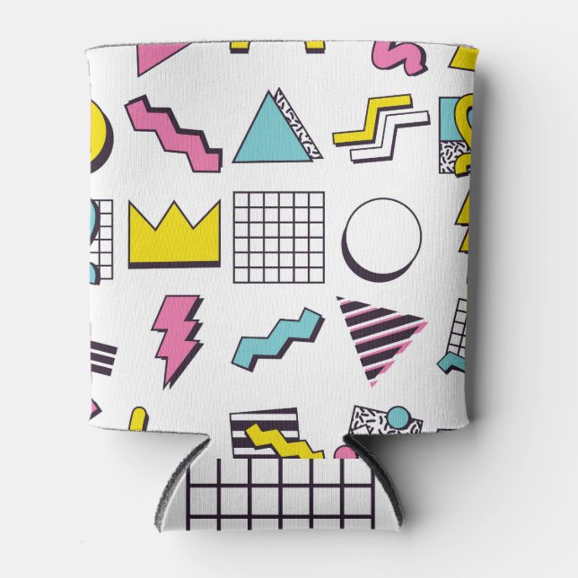 90's Memphis: Pop Design Elements. Can Cooler (Front)