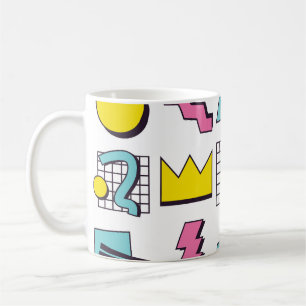 90's Memphis: Pop Design Elements. Coffee Mug