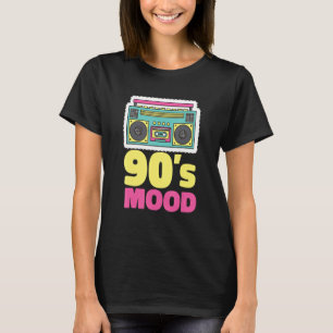 90's Mood Cassette Tape Boombox Nineties Music Ret T-Shirt