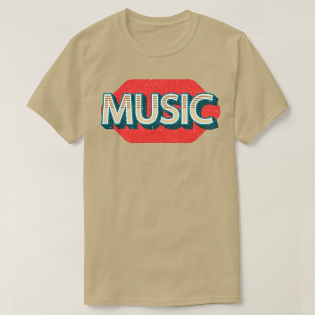 90s music retro type T-Shirt (Design Front)