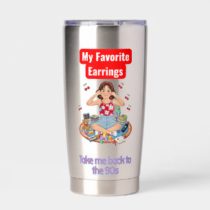90s Nostalgia girl Insulated Tumbler