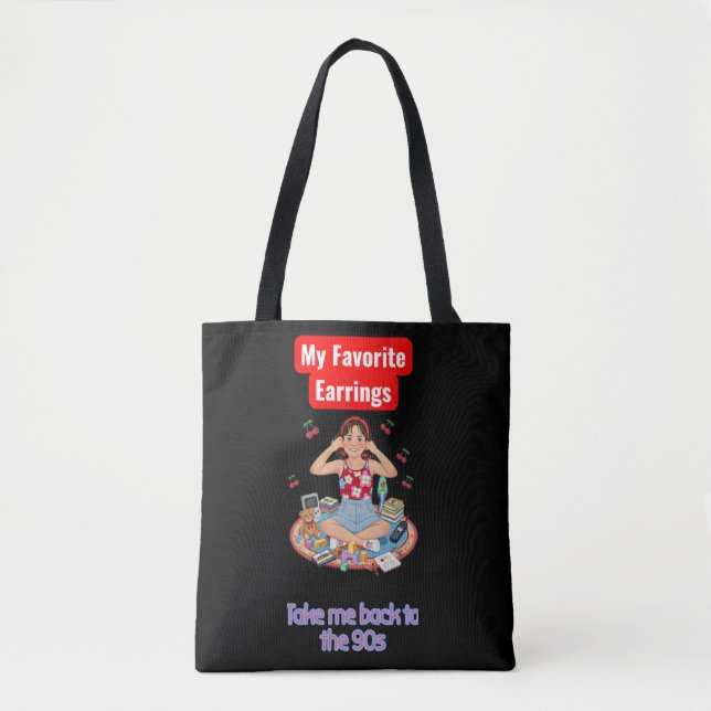 90s Nostalgia girl  Tote Bag (Front)