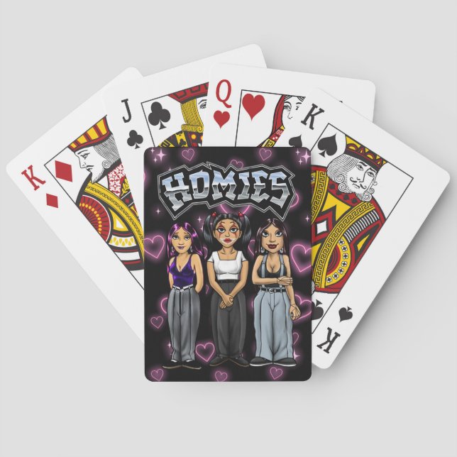 90s Nostalgia Lil Homies Playing Cards Chola (Back)