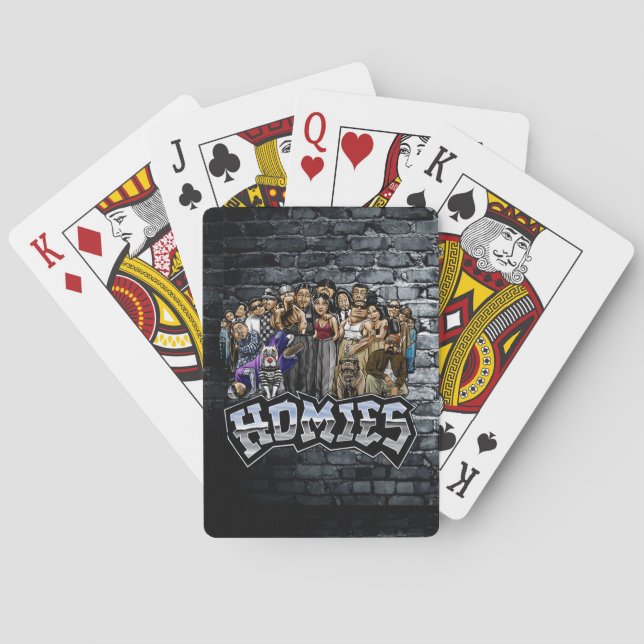 90s Nostalgia Lil Homies Playing Cards Cholo (Back)