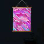 90s Nostalgia Pop Art in Magenta Hanging Tapestry<br><div class="desc">Bold and fun abstract art in pinks &purples with expressive marks and accents.</div>
