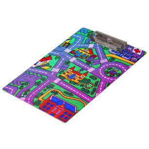 90s nostalgia, Track carpet Car Road 90s nostalgic Clipboard